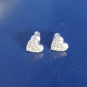 Brand new heart studs